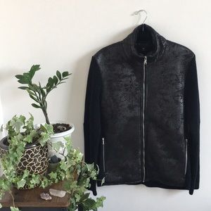 Men’s Fur Lined Zip-Up Sweater